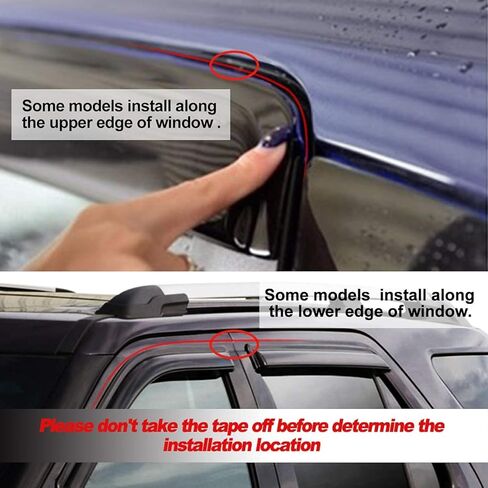 4pcs Original Original Shatterproof Window Wind Deflectors for 2017-2024 Nissan Armada,Rain Guards,Nice Looking Window Visors for 2017-2024 Nissan Armada NI60 in Saudi Arabia