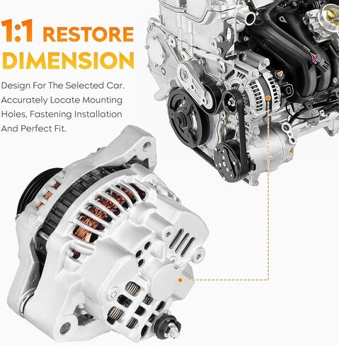مولد جديد لـ Honda Civic & Acura EL 2001 2002 2003 2004 2005 L4 1.7L ، AMT0125 31100-PLM-A01 31100-PLM-A02 in Saudi Arabia