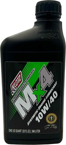 Klotz MX-4 TechniPlate, Hi-Performance Synthetic Motor Oil Lubricant for 4-Stroke Off-Road Racing Motorcycle & ATV Engines | 10W-40 – KL-860 – 1 Quart in Saudi Arabia