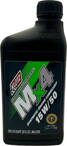 Klotz MX-4 TechniPlate, Hi-Performance Synthetic Motor Oil Lubricant for 4-Stroke Off-Road Racing Motorcycle & ATV Engines | 10W-40 – KL-860 – 1 Quart in Saudi Arabia
