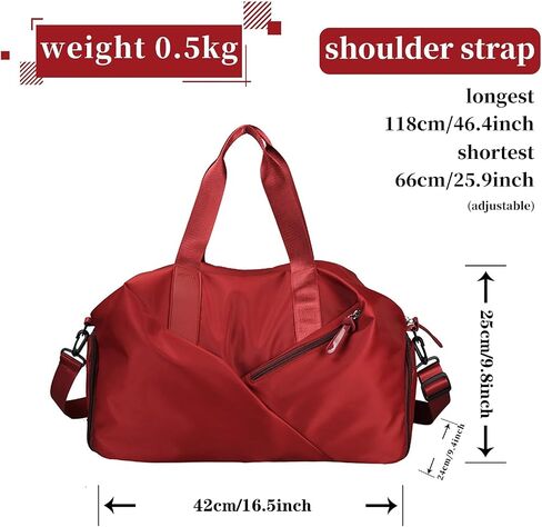 Gym Bag for Men & Women with Shoe Wet Compartment and Wet Pocket, Waterproof Sports Bags for Men, Weekender Overnight Bag, Sport Gym Tote Bags Swimming Yoga (Grey) in Saudi Arabia