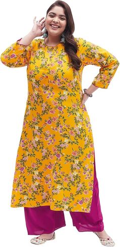 Tissu Women's Plus Size kurta kurta مع Palazzo in Saudi Arabia