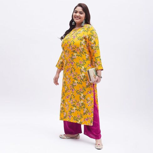 Tissu Women's Plus Size kurta kurta مع Palazzo in Saudi Arabia