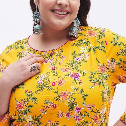 Tissu Women's Plus Size kurta kurta مع Palazzo in Saudi Arabia