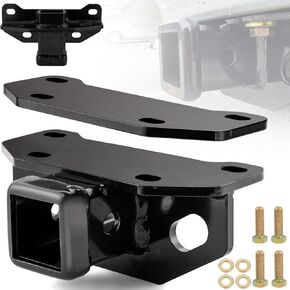 13034 Class 3 Trailer Hitch Receiver for exus gx460 2010-2024 ، 2 بوصة مستقبلات عقبة مع براغي أسود مقطورة مع معطف مسحوق اللمعان المضاد للداخ
