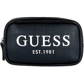 GUESS Men's Waist Pack Crossbody Bag, Black, Small