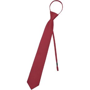 Mantieqingway Pre Tied Ties for Men Black Clip On Tie Adjustable Zipper Ties Formal Business Graduation Dinner