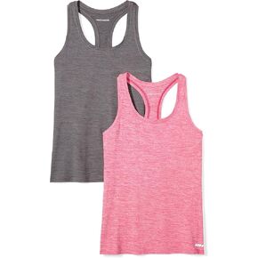 Amazon Essentials Women's Tech Stretch Racerback Tank Top - ألوان متوقفة ومتعددة