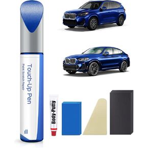 B39 Mineral Grey Metallic Touch Up Paint Repair Kit Compatible with BMW - DIY Kit Exactly Matches Chips and Nicks