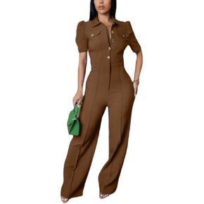 Sexy ladies fashion wide leg elegant club jumpsuit business party jumpsuit