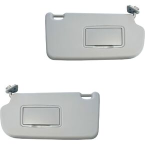 Sun Visor fist for Hyundai Tucson Pair Both Sides Gray 2005-2009 OE Quality - 2MPLASTIC 852022E450QS - 852012E450QS