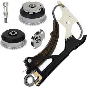 N51 N52 S55 Engine Timing Chain Kit w/Camshaft Adjuster Fits for BMW F10 F22 F23 325i 435i 525i 640i 740i M2 M3 M4 X3 X5 X6 Z4 3.0L Turbo OE N51 N52 S55 11318648732 11317585020 11317592850
