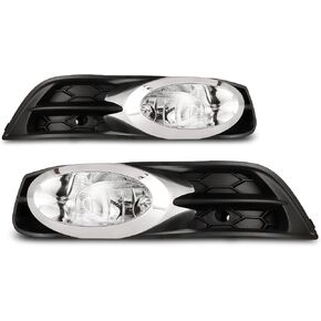 Fog Lights compatible for Civic 2 Door Coupe 2012 2013 Driver Passenger Replacement Lamps Assembly