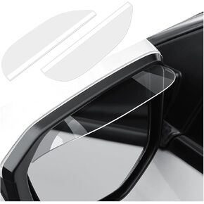 Car Mirror Rain Visor Eyebrow, Vehicle Rear View Mirror Rain Visor Guard, Automotive Exterior Side Mirror Rain Protection Cover Decor Accessories, Universal for SUV, Sedan, Truck (Transparent)