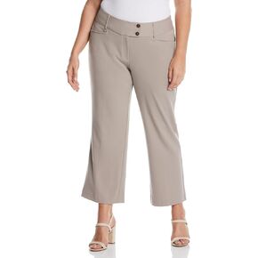 Rafaella Women's Plus Size Curvy Fit Boot Cut Pant Pant