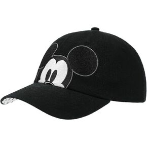 Disney Peekaboo Mickey Black Unstructured Baseball Cap