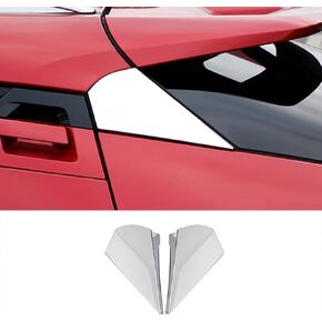 Car Accessories Fit for Toyota C-HR CHR 2018-2023 Side Rear Window Spoiler Wing Cover Trims(Carbon Fiber Style) ABS 2 PCS