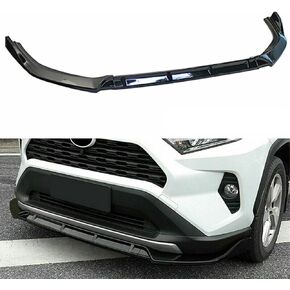 Gloss Black Front Spoiler Wing Lip Splitter Flate For To Toyota RAV4 2019 2020 2021 2022 2023 2024 ، Air Dam Chin Body Kit Accessories
