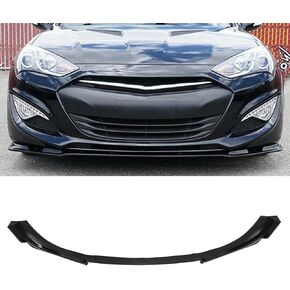 Scitoo Glossy Black Pu Front Body Body Kit Spoiler Chin Spoiler Front Pumper Lip Fit for 2013-2016 for Hyundai for Genesis Coupe