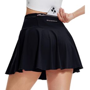 AFZ Tennis Skirts for Women with Back Pocket Pleated High Waisted Athletic Skirt Lightweight Golf Skort for Workout Running