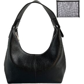 Hobo Women's Pu Leather Counter Tote Crotch Crescent Bag مع إغلاق السوستة والمقبض العلوي