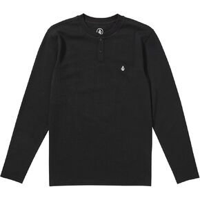 Volcom Men's Russel Long Sleeve Henley Thermal Shirt
