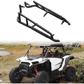 HAKA NERF BARS ROCK SLIDERS لـ POROLIS RZR XP 1000 إكسسوارات 2024+ ، واقي الصلب الجانبي الصلب الثقيل لركلة Polaris RZR XP 1000 2024 2025+ ، 2 مقعد