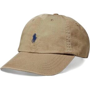 Men's Classic Sports Pony Logo Hat, Cotton Chino Baseball Cap, Iconic Embroidery