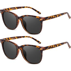 HAOLOTA Trendy Round Polarized Sunglasses for Women Men, Classic Retro Sun Glasses UV400 Protection