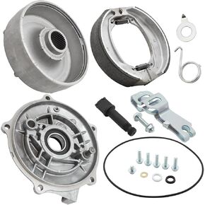 Rear Brake Drum Hub Plate Cover Shoes Bearing Seals Assy for Honda Recon 250 TRX250TE TRX250TM 1997-2023