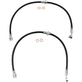TRQ Brake Hose Set Compatible with 2007-2012 Nissan Sentra