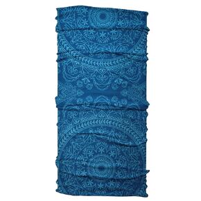 Karma Frida Headband for Women - Wide - Fabric Headband and Stretchy Hair Scarf - Light Blue and Dark Blue
