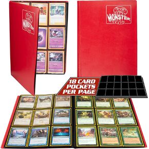 Monster Binder - ألبوم بطاقة تجارية 9 جيوب - أصفر مطفأ - يحمل بطاقات YugiÐMagic وPokemon 360 in Saudi Arabia