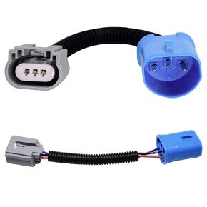 9007 9004 HB5 Male to H13 9008 Female Ceramics Connector Wiring Wiring Harnes Adapters Socket for 9007 H13 Retrofit (حزمة 2