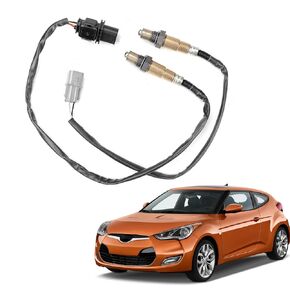 2Pcs 234-5055 & 234-4568 O2 Oxygen Sensor Upstream Downstream Set Replacement for 2012-2015 Hyundai Accent Veloster 1.6L,for 12-14 Kia Rio Soul 1.6L, for Veloster