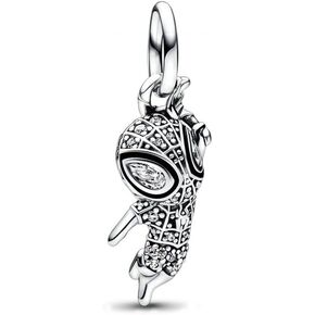 925 Sterling Silver Cartoon Silver Spider Charm Pendant Compatible with Women Bracelet Charm Holiday Family Gifts