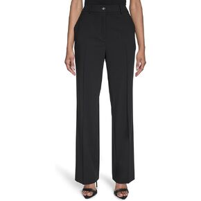 Halston Women's Straight Leg Woven Suiting Pant
