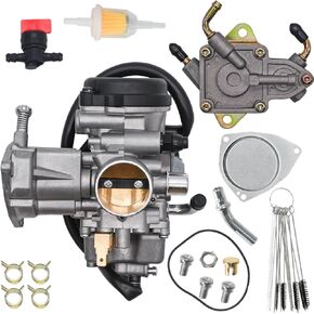 Rhino 450 Carburetor Fit for Yamaha Rhino 450 YXR450FA YXR450 2006 2007 2008 2009 CARB KIT استبدل 2P5-E4901-01-00 بمضخة الوقود