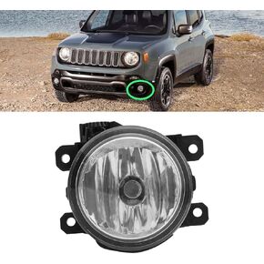 Front Fog Light with Bulb Fit for Jeep Renegade 2015-2020 Driving Fog Lamp Driver Or Passenger Side