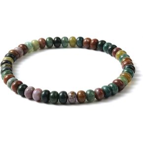 Jinxiuge Elastic Stone Beaded Bracelet for Women Handmade Beach Boho Beads Ankle Bracelet Jewelry for Birthday Party Gift for Her
