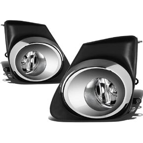 DNA MOTORING FL-ZTL-234-AM Fog Light With Bezel & Switch Driver & Passenger Side Enhance visibility [Compatible with 11-13 Corolla]