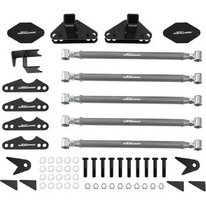 MaxPeedingRods Universal Parallear 4 Link Kit كلا الطرفين روابط التعليق القابلة للتعديل وشريط Panhard