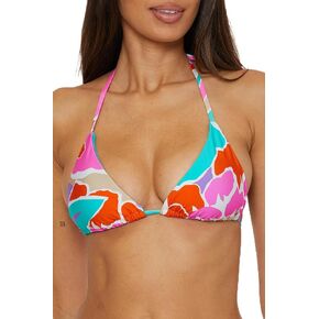 Trina Turk Women's Amalfi Triangle Bikini Top, Adjustable, Tie Back, Swimwear Separates