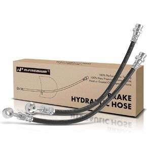 A-Premium Rear Driver and Passenger Brake Hydraulic Hoses Compatible with Select Hyundai and Kia Models - Tucson 2005-2009, Sportage 2005-2010 - Replace# 587372E305, 587372E350(Pack of 2)