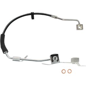 TRQ Front Left Brake Hose Drivers Side Compatible with 2004-2005 Dodge Ram 1500