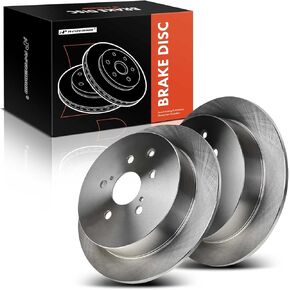 A-Premium 2-PC Set 12.17 inch (309mm) Rear Solid Disc Brake Rotors Compatible with Select Toyota & Lexus Models - Sienna 2011-2020, Highlander 2014-2019, RX350/RX450h 2010-2015