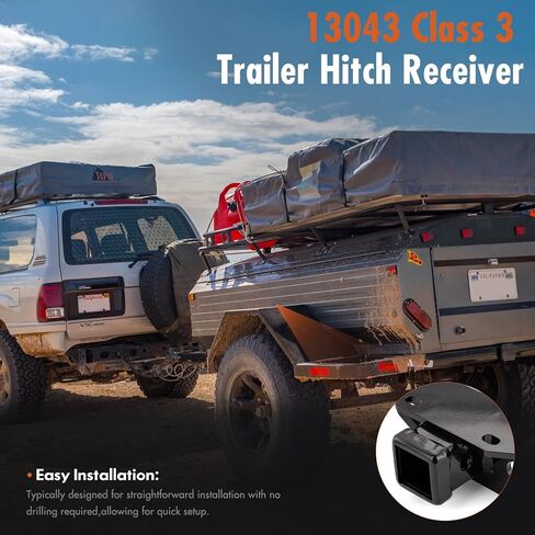 13034 Class 3 Trailer Hitch Receiver for Lexus GX460 2010-2024, 2" inch Hitch Receiver with Bolts Black Trailer Hitch with Anti-Rust Gloss Powder Coat in Saudi Arabia