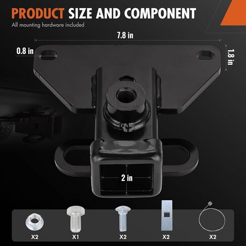 13034 Class 3 Trailer Hitch Receiver for exus gx460 2010-2024 ، 2 بوصة مستقبلات عقبة مع براغي أسود مقطورة مع معطف مسحوق اللمعان المضاد للداخ in Kuwait