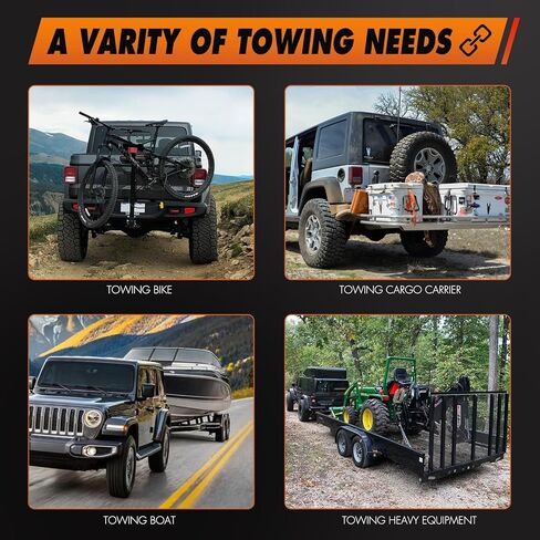 13034 Class 3 Trailer Hitch Receiver for exus gx460 2010-2024 ، 2 بوصة مستقبلات عقبة مع براغي أسود مقطورة مع معطف مسحوق اللمعان المضاد للداخ in Kuwait