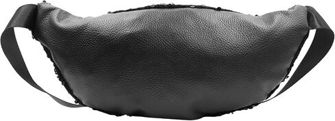 Women Girls Fanny Pack Fanny pack equins cercin crossbody belt balcs for Sports Daily ، Black a# in Saudi Arabia